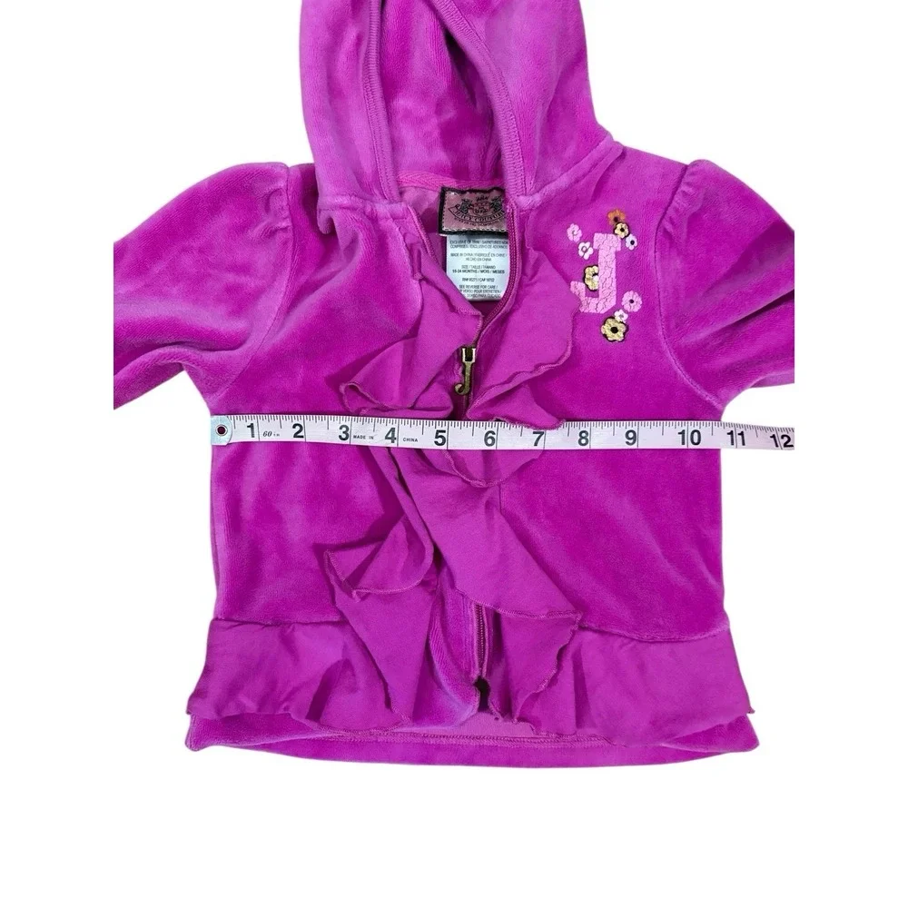 Juicy Couture Girls 2 Pieces‎ Set Velour Size 18-24 Month
